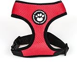 Padding Paws Dog Harness Small Red Waterproof Mesh Adjustable view 3