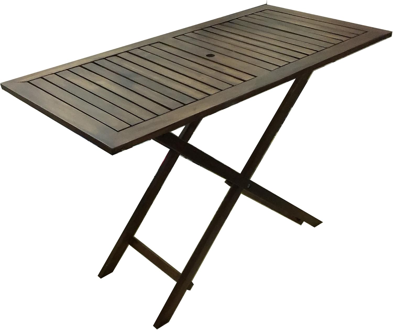PJ Wooden folding table (dark, 60x60 cm) Amazon.co.uk Kitchen & Home