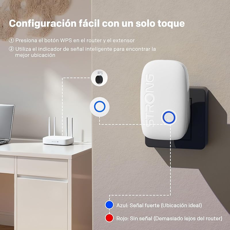 Repetidor WiFi AC1200, Amplificador WiFi Doble Banda — foto 4 de 8