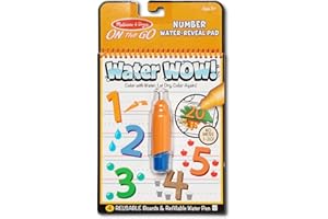 Melissa & Doug On The Go Water Wow! Reusable Water-Reveal Activity Pad - Numbers - FSC Certified