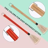 Yizerel 2 Pack 18 Inch Grill Basting Mop with Wooden Handles & 2 Replacement view 4