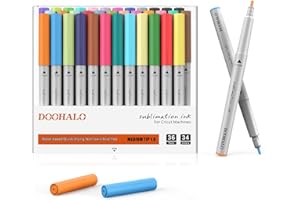 DOOHALO Sublimation Markers Infusible Pens Compatible with Cricut Maker 3/Maker/Explore 3/Air 2/Air 1.0 Tips Sublimation Ink Pens for Cricut Mug Press Easy Pressing