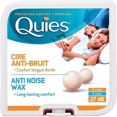 Quies Caswell-Massey Quies Earplug Natural Wax 8 Pairs