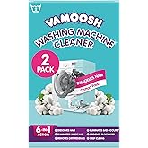 Vamoosh Washing Machine Cleaner 6-in-1 | Safe for All Machines (Front &amp; Top Load) | Cotton Fresh Scent | Dissolves Pet Hair | Leaves No Residue | Eliminates Odor | Removes Limescale | 2x150g