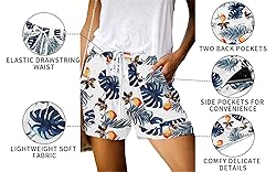 ONLYSHE Casual Elastic Waist Shorts for Women