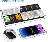 Mossime Weekly Pill Box 7-Day XL AM PM Organizer 14 Compartments Large view 3