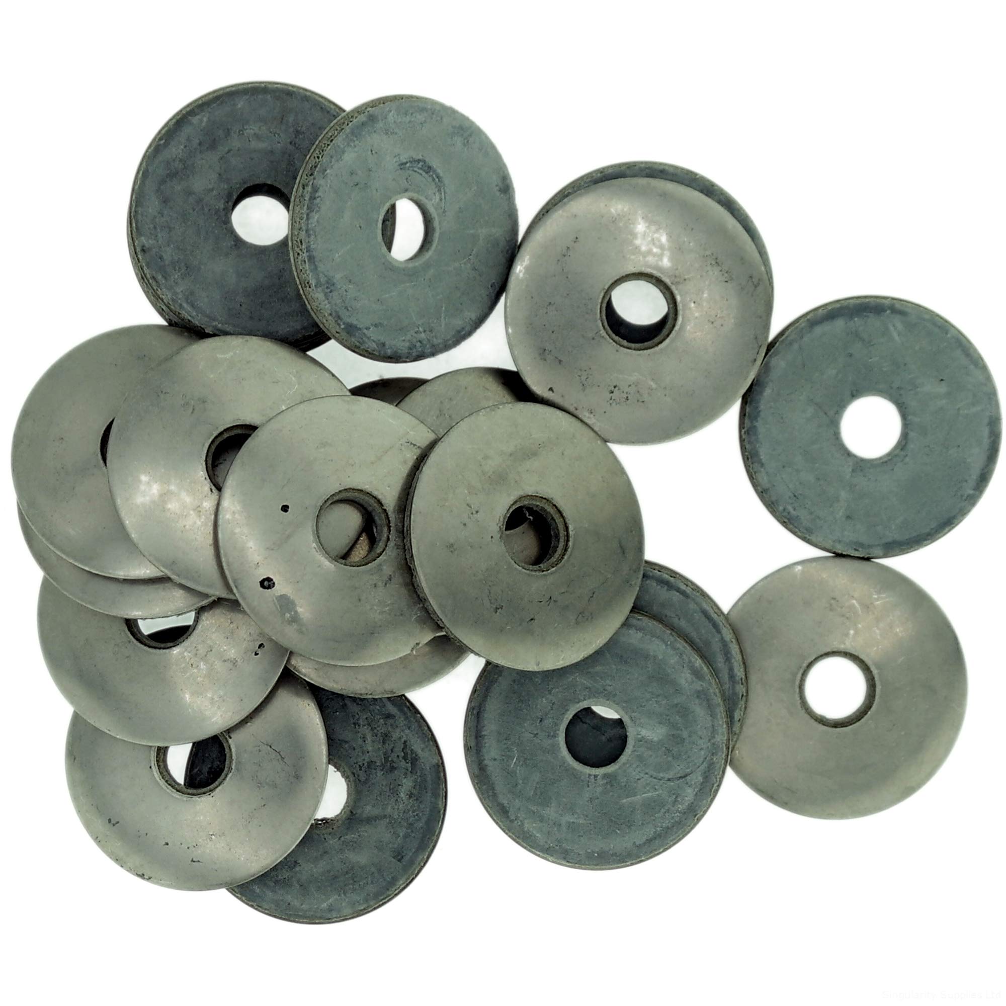 D6.8 (6.8mm x 22mm) Sealing Washer (Grey EPDM) - Stainless Steel (A2) (Pack of 20) — image 1