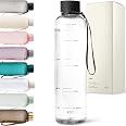 KIVY Slim Water Bottle 32 Oz - Lightweight Tritan, Leak Proof, BPA Free, Dishwasher Safe, Reusable For Women & Men