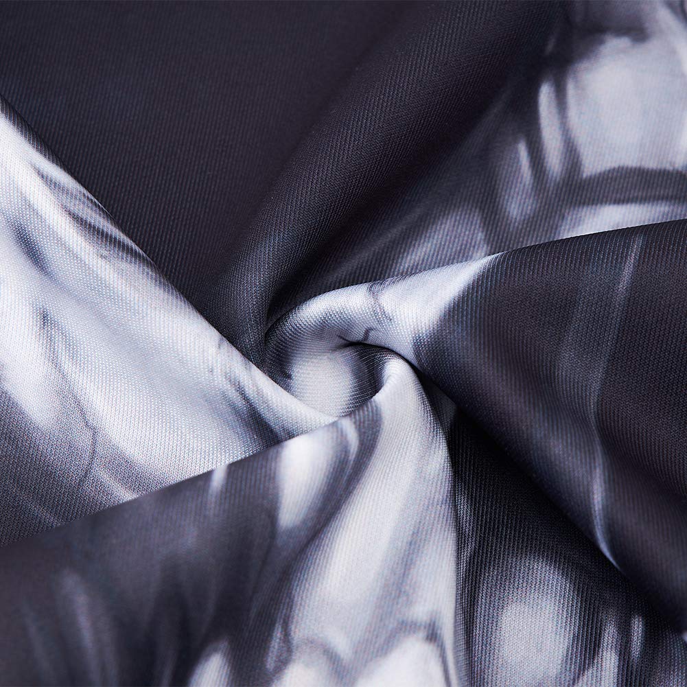 Modest Fun Novelty Hoodies Black Halloween Skull Graphic Winter Sweatshirts Competitive Adjustable Drawstring Hooded Pullover Jackets for Couple Female Male Casual Holiday Vacation Daily Wear