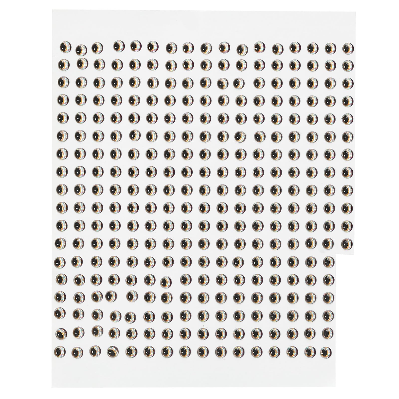 PATIKIL 300Pcs 3mm Fishing Lure Eyes Fly Tying Crafts for Fishing Baits DIY, Silver