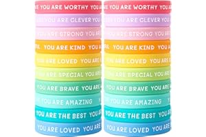 QEERBSIN Motivational Wristbands for Men, Women & Teens, Inspirational Silicone Bracelets Unisex Adult Wristbands