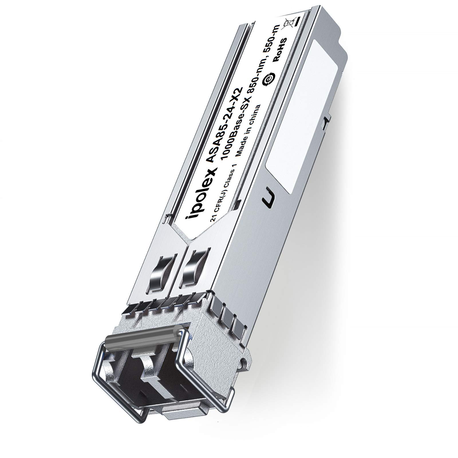 ipolex 1G SFP LC SX Module, 1000Base-SX SFP Multimode Mini-GBIC Transceiver Compatible for HP J4858A/ J4858B/ J4858C, Dual LC Connector, MMF, 850nm, 550m