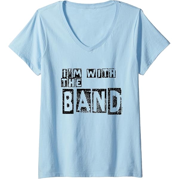 Amazon.com: Womens I'm with The Band V-Neck T-Shirt : Clothing