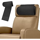 Xmntdo Neck Pillow for Recliner,Soft Velvet Non-Slip Recliner Pillow for Recliner, Couch, Chair, Sofa,Neck Support Pillow for Chair for Neck Pain Relief and Neck Support(Black)