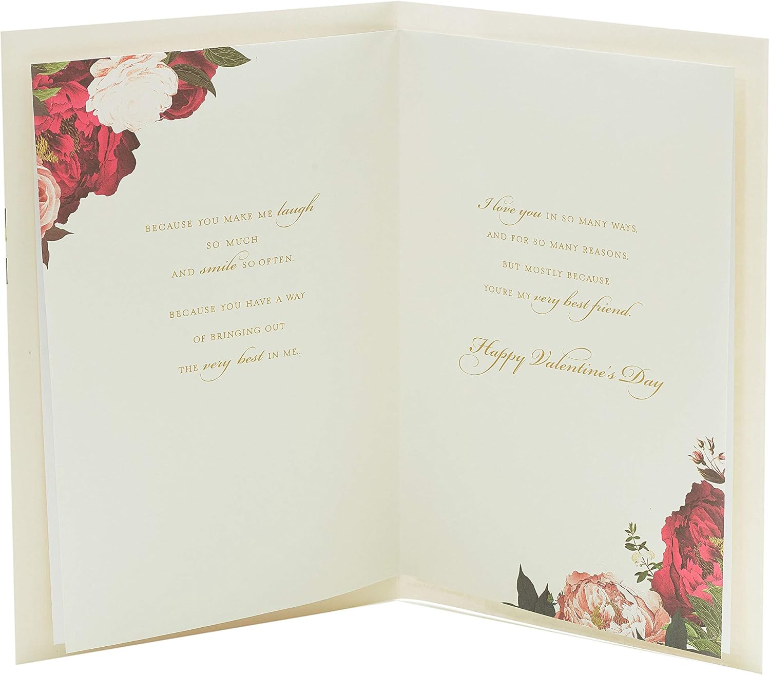 Valentine's Day Card, Card for My Valentine Valentine's Day Card for Her Floral Bouquette Card, Romantic Card - Image 4
