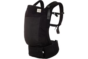 Baby Tula Breathable Mesh Panel Free-to-Grow Baby Carrier - Adjustable, Comfortable, Newborn to Toddler Carrier - Ergonomic Fit for 7lbs to 45lbs - Back & Front Carry Options - Urbanista (Black)