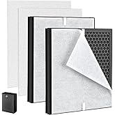 aiyawen PR1 Replacement Filter Compatible with Mooka PR1 Air Purifier,2 Pack H13 filter Activated Carbon