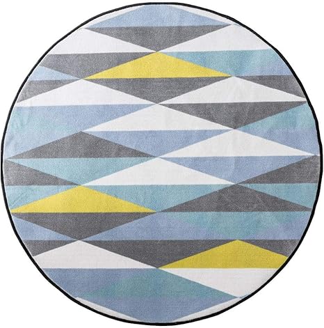 Amazon 超ソフトな屋内モダンエリアラグ 厚いソフト円形幾何学模様ステッチカーペット密集杭 エリアラグ Color A サイズ 1cm ラグ カーペット オンライン通販