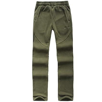 FLYGAGA Fleece Hose Freizeithose Outdoorhose Damen Warm Winddichte Antistatisch Anti-Pilling Winterhose Funktions Outdoor Spo