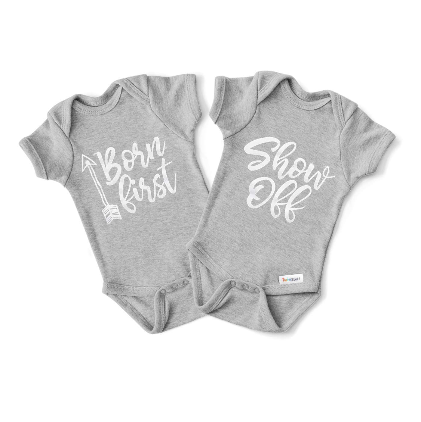 Twin Onesies Outfits For Baby Girls Boys Perfect For Newborn Twins Set Of Onesies 0 3 Month Sizes Buy Online In India At Desertcart In Productid