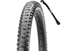 Minion DHR II Mountain Bike Tire - Bundle with Cycle Crew Tire Lever | Excellent Braking and Cornering Traction in Steep Terrain