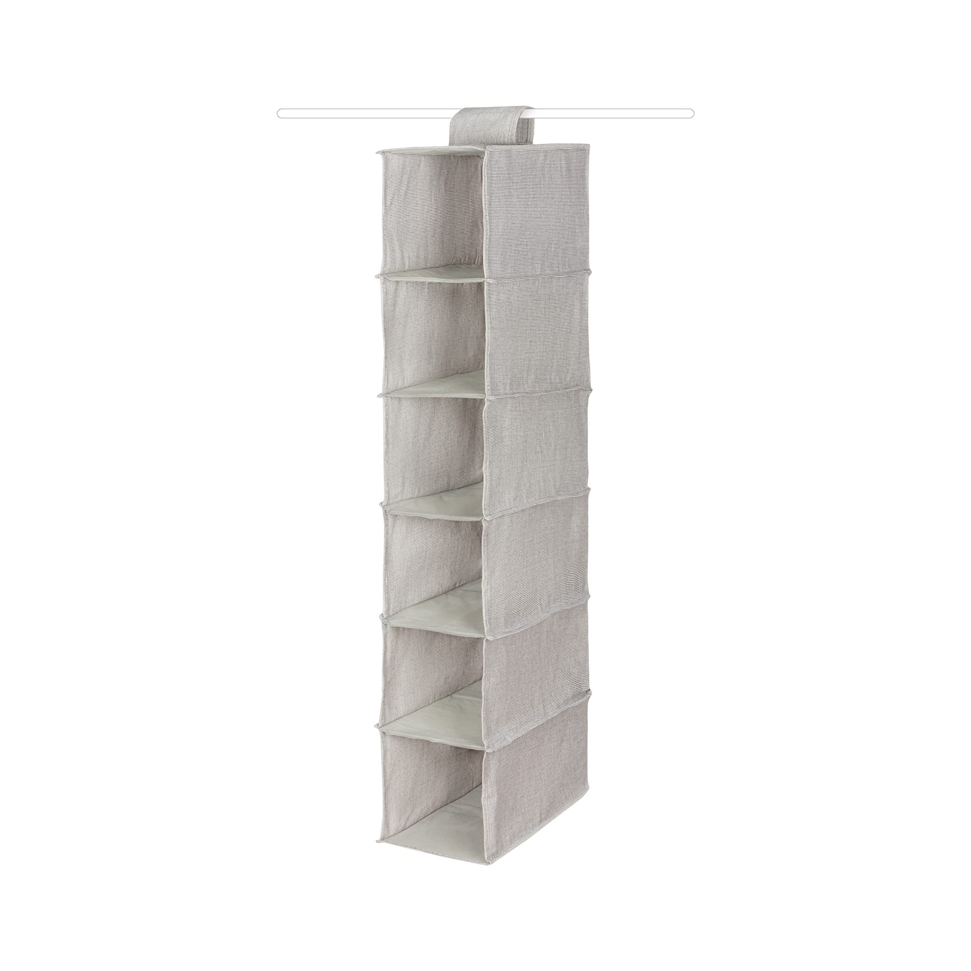 Compactor Oxford 6-Level Sweater Organizer, L, 30X18X94 cm, Grey, Polycotton Fabric, RAN10114