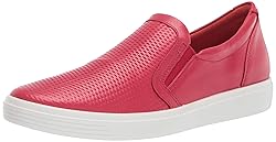 ECCO Women's Soft Classic Slip On Sneaker, Chili