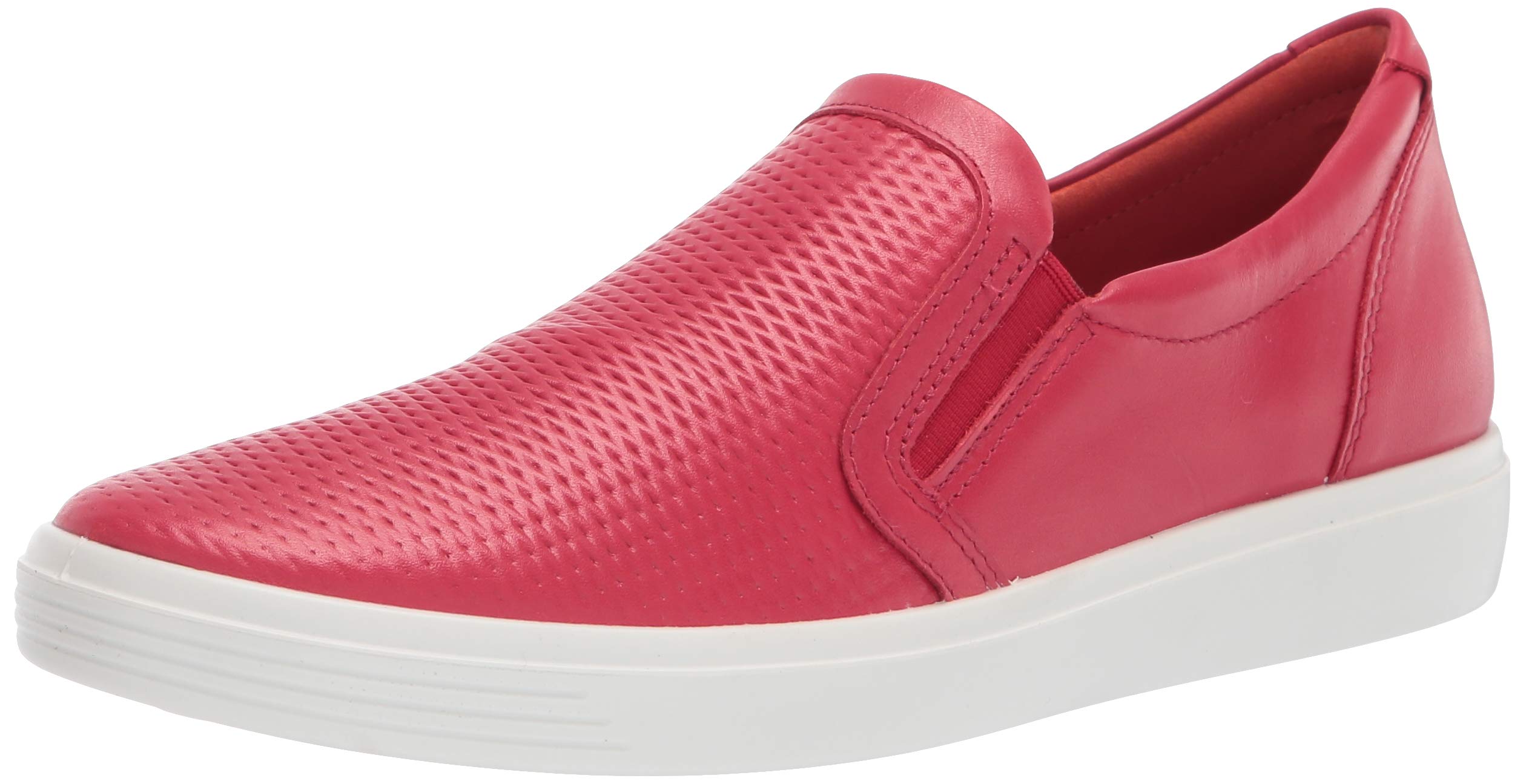 ECCO Women's Soft Classic Slip On Sneaker, Chili
