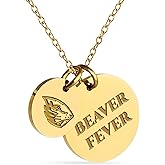 Stone Armory Necklace for Oregon State Beavers - 18K Gold-Plated Stainless Steel Jewelry Designed for Sensitive Skin - Adjustable 16-20in Chain, Gift for Oregon State University Fans
