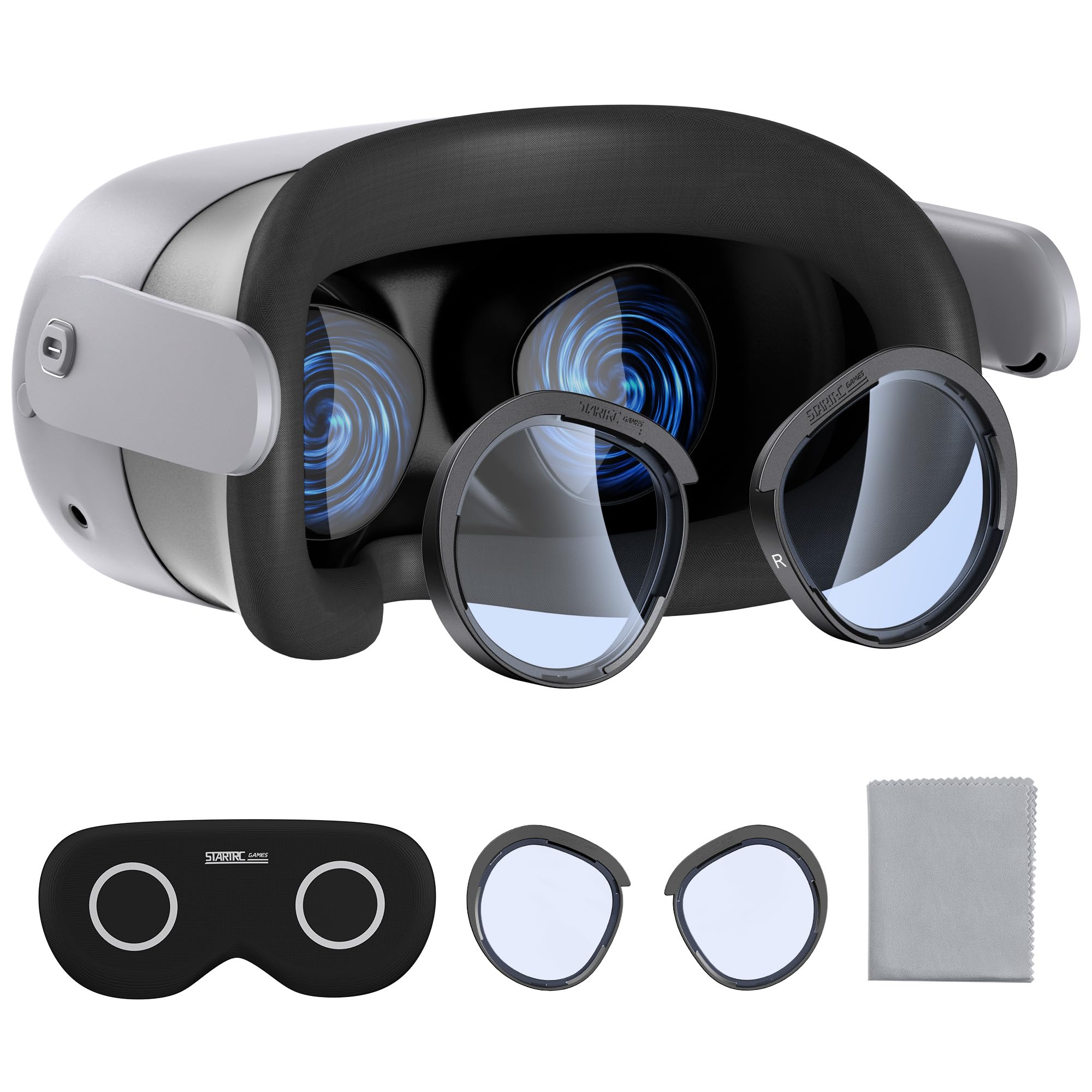 Photo 1 of STARTRC GAMES Lens Protector Set Compatible with Meta Quest 3S Accessories, Soft Lens Protector Cover, Glasses Spacer with Blue Light Blocking Glasses for Oculus Quest 3S/Quest 2 (Not Fit for Quest 3)