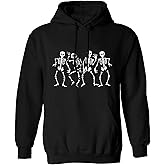 Arvilhill Mens Halloween Pumpkin Hoodies Funny Skeleton Sweatshirts (S-3XL)
