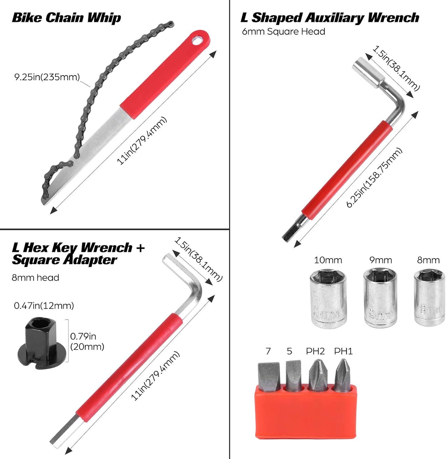 Odoland Bike Repair Tool Kits, 44 Piece Bicycle Tool Kit for Mountain/Road Bicycle Repairs, Multifunction Tool and Wrench, Maintenance Tool Set with Storage Case : Sports & Outdoors