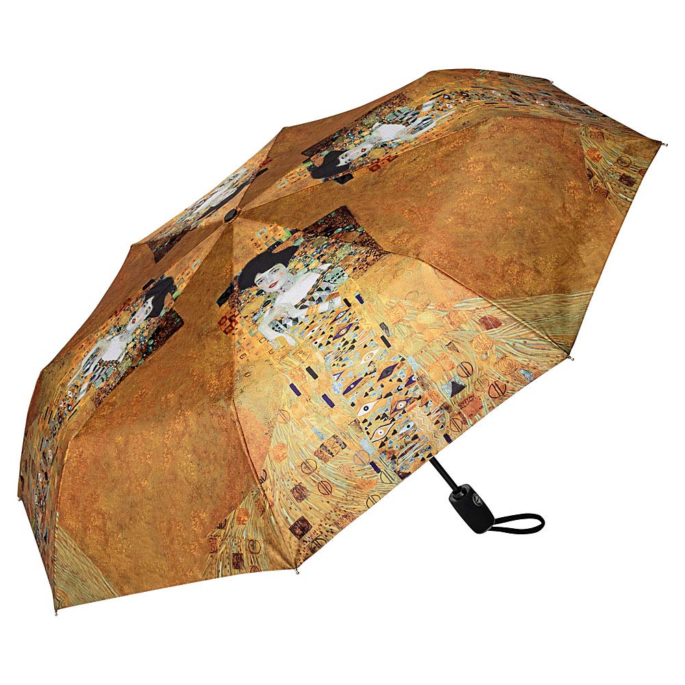 VON LILIENFELD Folding Pocket Umbrella Automatic Telescopic Art Lightweight auto Open Men Women Gustav Klimt Adele