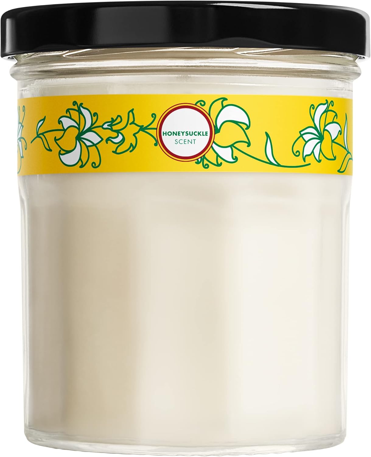 Candles & Holders - Mrs. Meyer's Soy Aromatherapy Candle, 25 Hour Burn Time, Made with Soy Wax and Essential Oils, Honeysuckle, 4.9 oz
