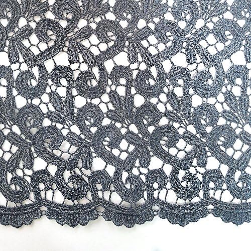 KAYA TEX Mesh Lace Fabric for Formal Gown DIY Wedding Dress Embroidery Applique Patch Sewing for Craft 49~51 Inch Width, 15 yd Length, KY-707