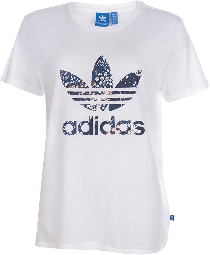 white adidas t shirt womens