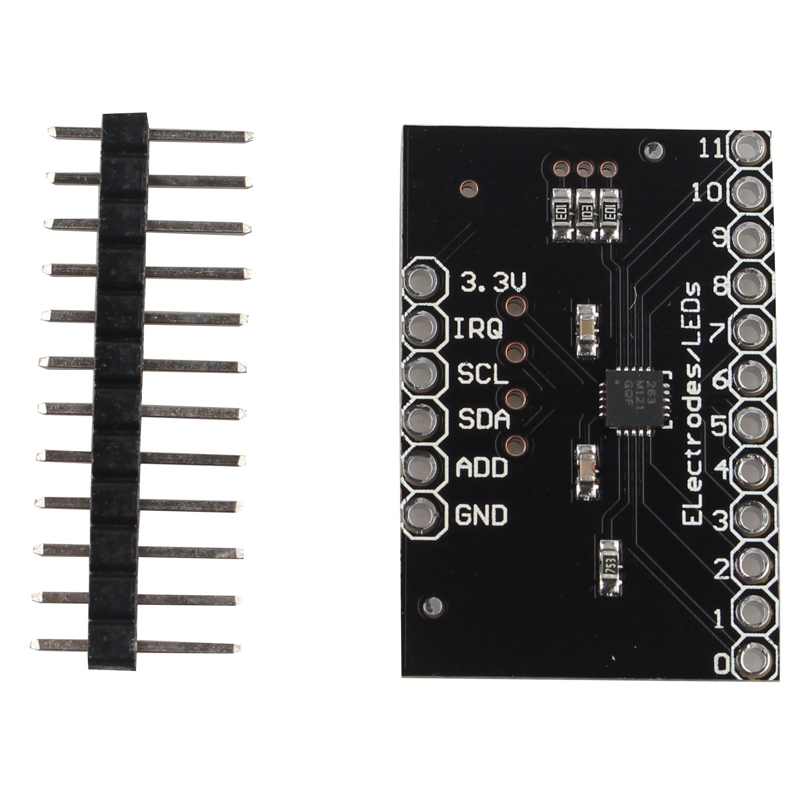 HALJIA MPR121 Breakout V12 Proximity Capacitive Detectors Touch Sensor Controller Module I2C Keyboard