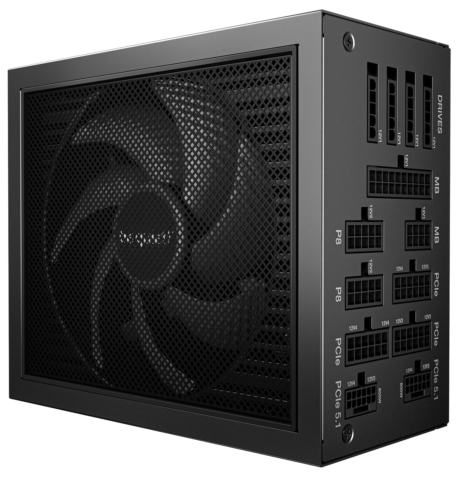 be quiet! Dark Power 14 1200W, ATX 3.1, 80 PLUS® Titanium, modulares Netzteil, Aktive und semi-passive Kühlung, PCIe 5.1, PCIe 5.0 & PCIe 4.0 Grafikkarten, 12V-2x6 Kabel enthalten, Silent Wings-Lüfter