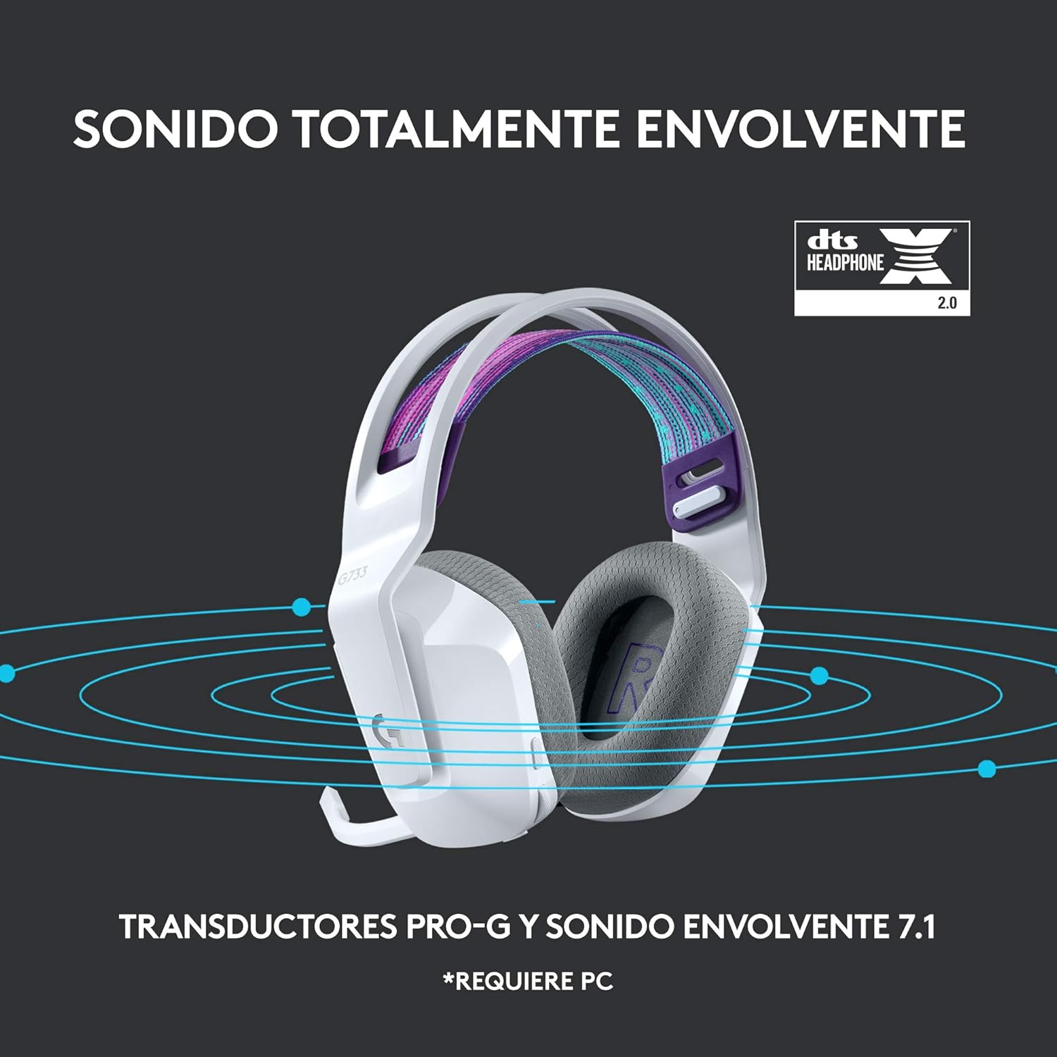Auriculares inalámbricos Logitech G733 por 68,99€ ¡¡59% de descuento!!