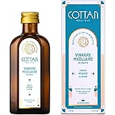 Cottan Paris Micellar Beauty Apple Vinegar Facial Toner | Natural Lotion with Citrus, Maple & Bilberry | Delivers Intense Hydration, Minimize Blemishes, Pores Gentle Soothing Vegan 4.2oz