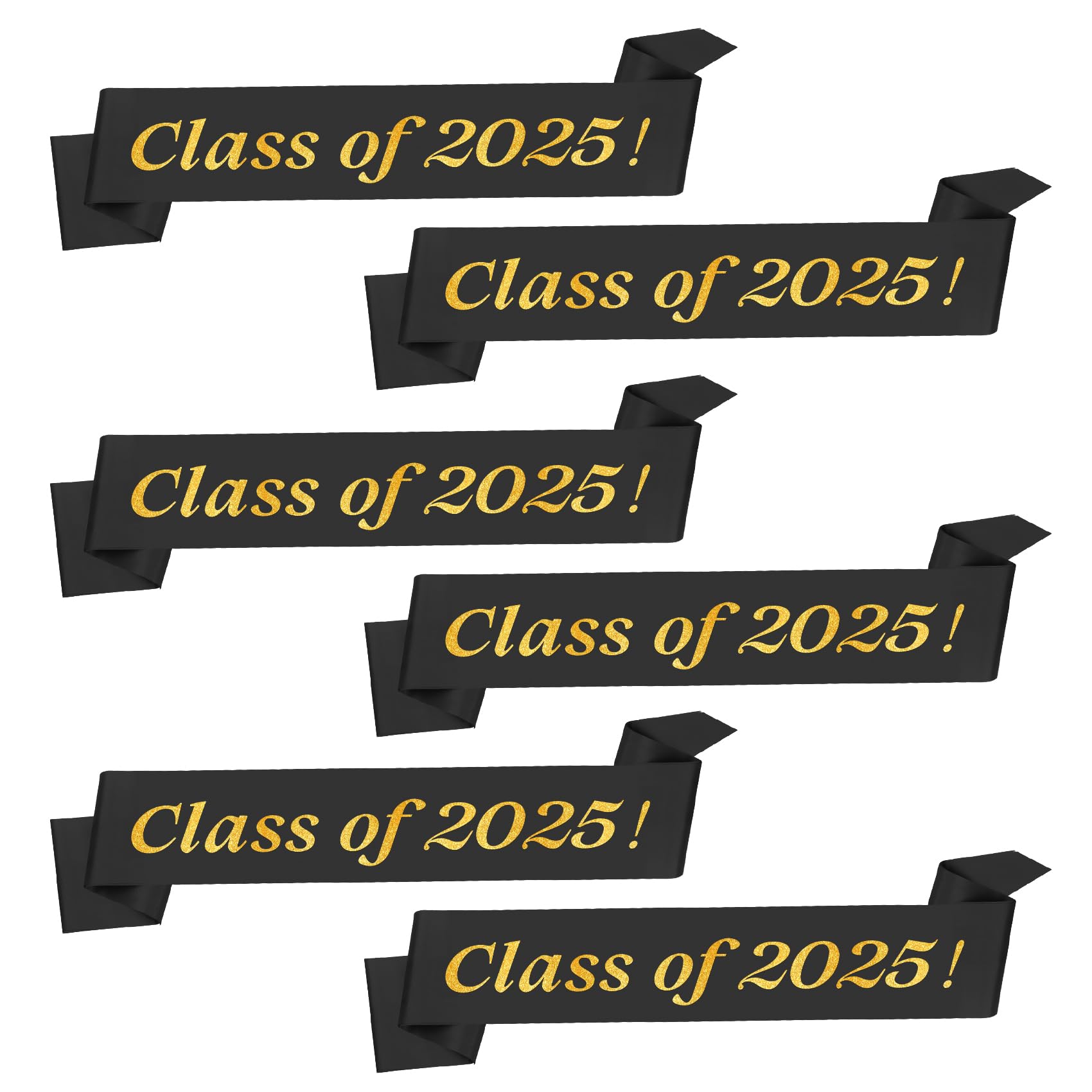 Photo 1 of 2025 Graduation Decorations, Black Graduation Sash Class of 2025, Senior Sashes Class of 2025 Graduation Stole Custom Celebrations Sashes Graduation Party Supplies Favors Senior Night Decorations