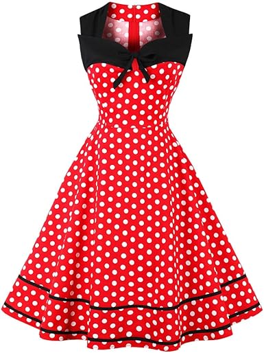 vestido de bolinha anos 50