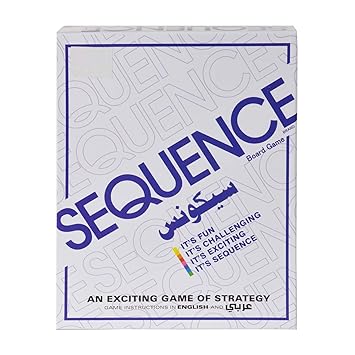 Prime Deals Sequence Board Game , Sequence Card Game Sequence Travel Board Card Game (White)