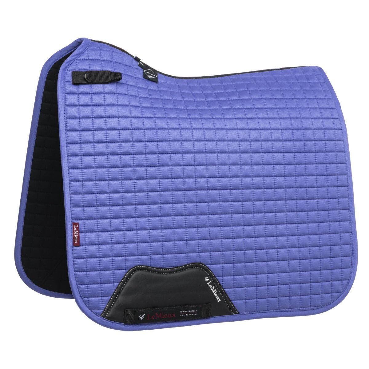 LeMieux Dressage Suede Square Saddle Pad - Saddle Pads for Horses - Equestrian Riding Equipment and Accessories (Bluebell - Small/Medium) — image 1