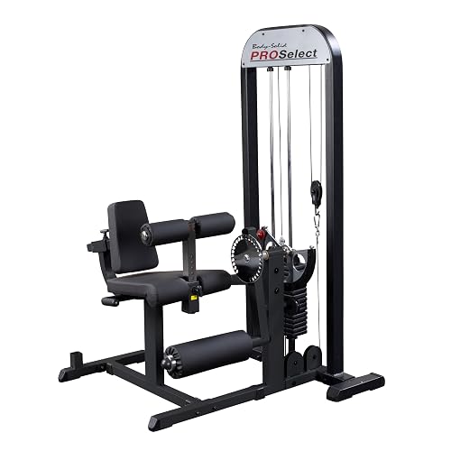 Leg Extension Machine Weight Stack Body-Solid (GCEC-STK) Pro Select Leg Extension and Curl Machine, Weight ...