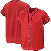 Baseball Jersey for Men and Women, Baseball Shirts for Custom Button up Shirt,Hipster Hip Hop Sports Uniforms