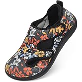 LeIsfIt Diabetic Shoes for Women Adjustable Extra Wide Barefoot Walking Shoes for Swollen Arthritis Edema Feet Wide Width Zero Drop Sole