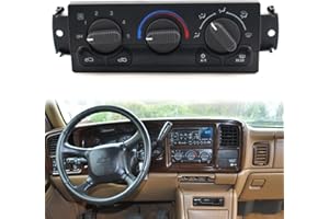 QHHR 599-218 Climate Control Module HVAC Climate Control Panel Switch Heater A/C AC Control for 1999-2002 Silverado Sierra 1500 2500 3500 Yukon, 2000-2002 Suburban
