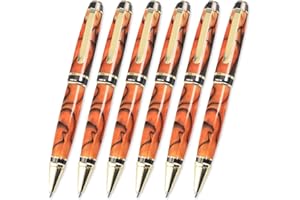 Legacy Woodturning, Cigar Pen Kit - Gold with Gun Metal, 6 Pack