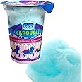 Snacktery Pink & Blue Cotton Candy - Experience the Sweetness of the Fair with Strawberry & Blue Raspberry Flavored Bulk Cotton Candy - Box of 24 Tubs